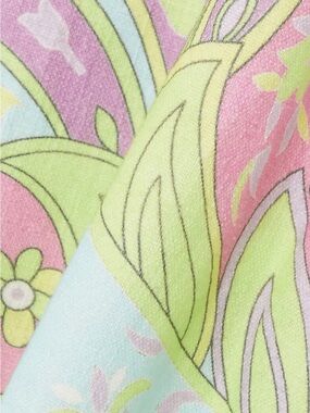 RIXO Pastel Floral & Paisley Scarf in Pink, Mint & Lime